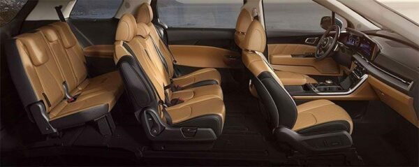 The interior of each 7-seater Sedona is spacious